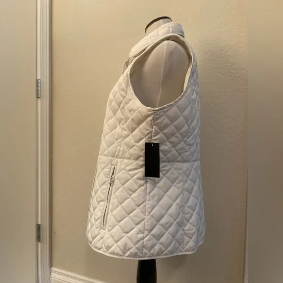 NWT Ralph Lauren White Quilted Vest - Picture 2 of 7